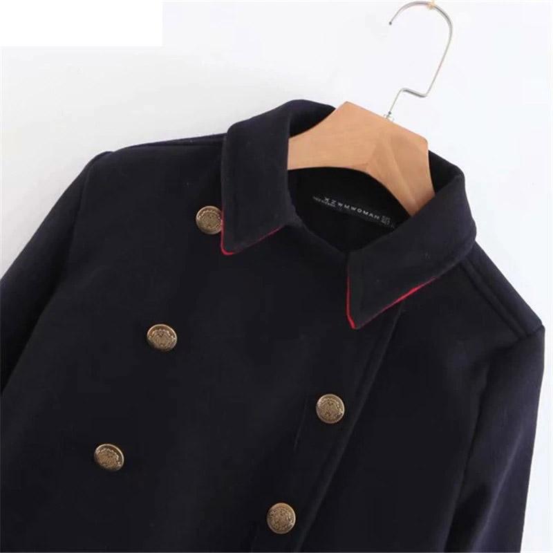 Female Milita Fashion Coat