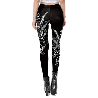 Baphomet's Offering Black Leggings
