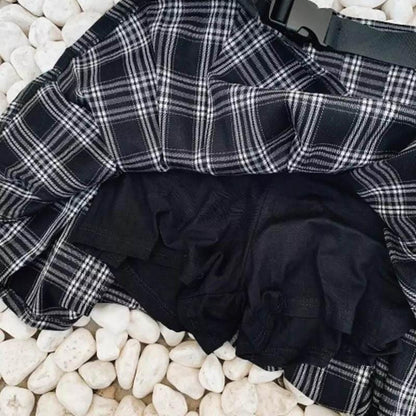 Shades of Gray Pleated Skirt