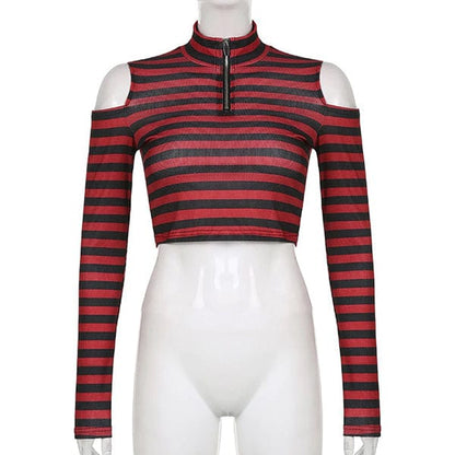 Hide and Seek Striped Crop Top