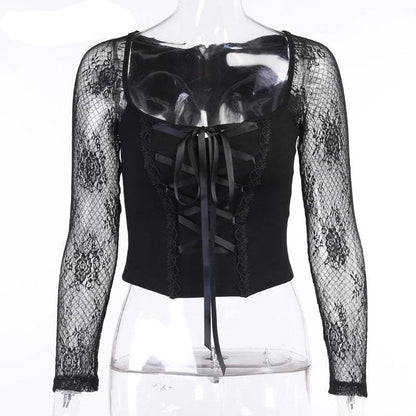 Gothic Lolita Tragic Crop Top