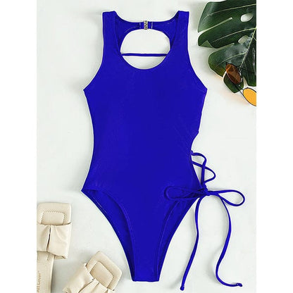 Hot Beat Lace Up Swimsuit