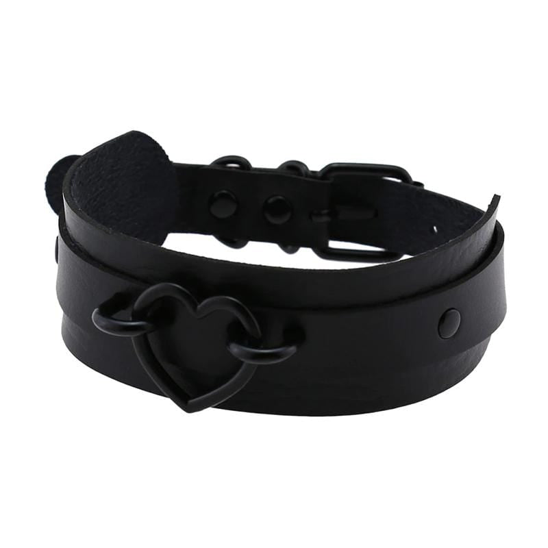 Black Heart Choker Necklace
