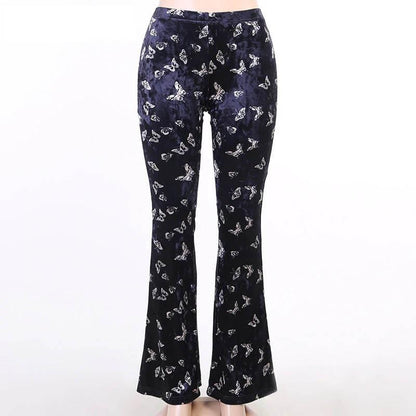 Fancy Butterfly Goth Pants