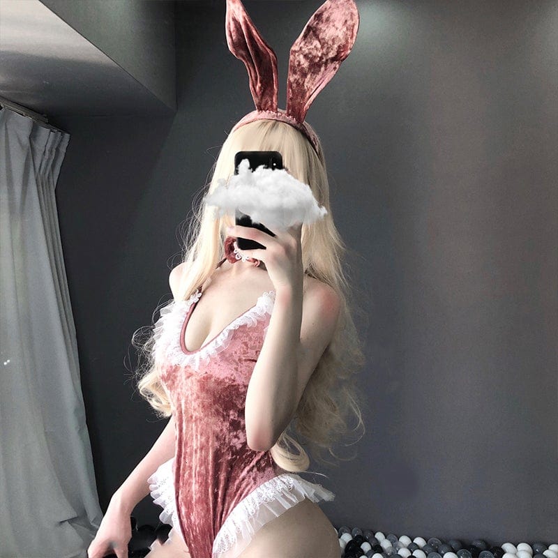 Spoiled Bun Velvet Bodysuit