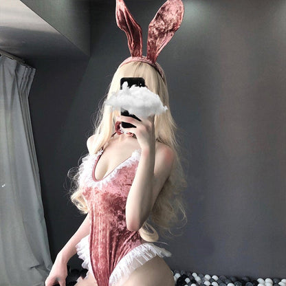 Spoiled Bun Velvet Bodysuit
