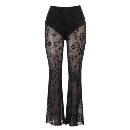 Willow Aesthetic Black Flared Pants