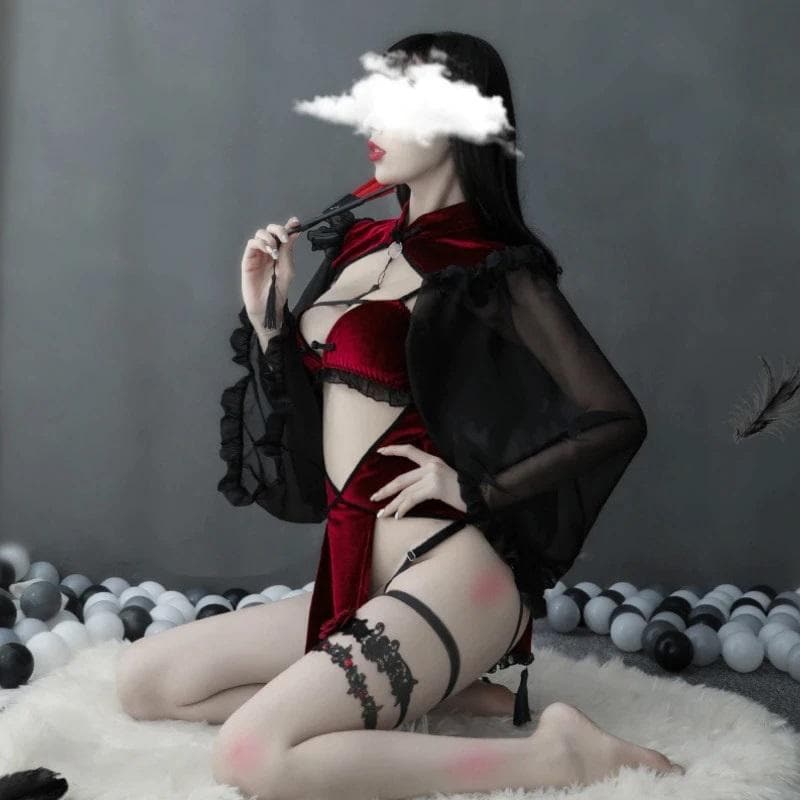 Red Retro Enchantress Lingerie