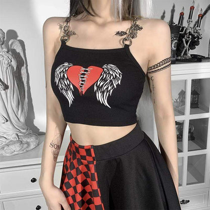 Stitched Heart Crop Top