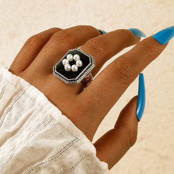 Vintage Black Cocktail Rings
