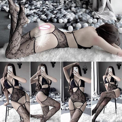 AfterLife Open Crotch Bodystocking