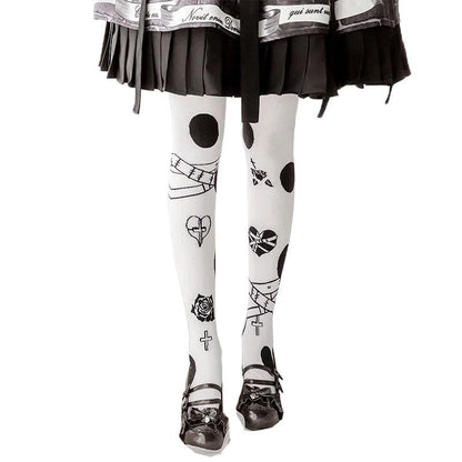 Brokenhearted Lolita White Socks