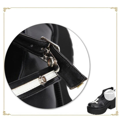 Gothic Cross Punk Lolita Shoes
