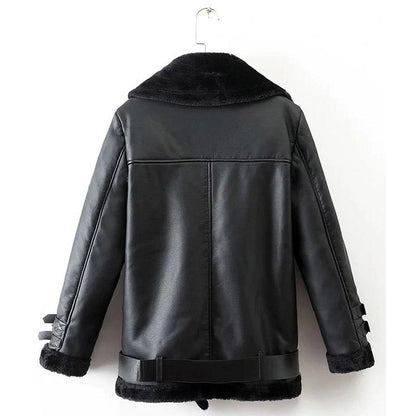 Faux Leather Vintage Jacket
