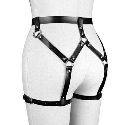 Faux Leather Bubble But Harness