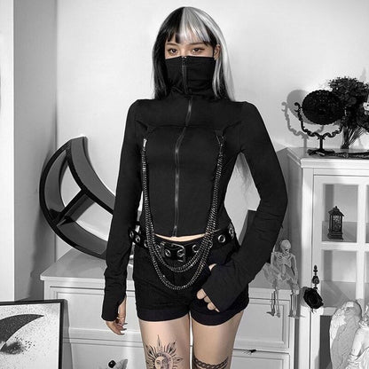 No Mercy Crop Hoodie