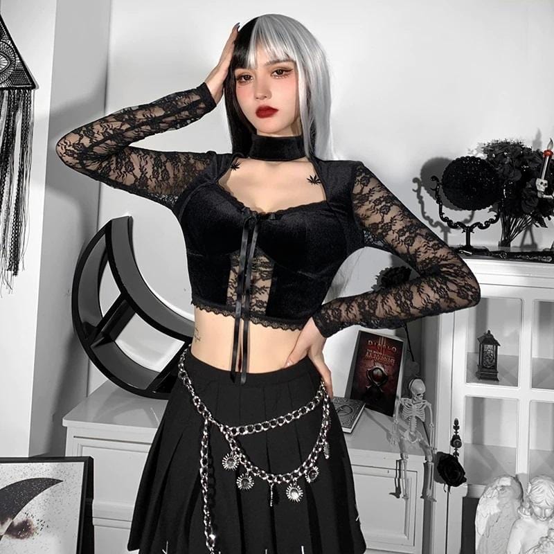 Bad Behavior Lace Crop Top