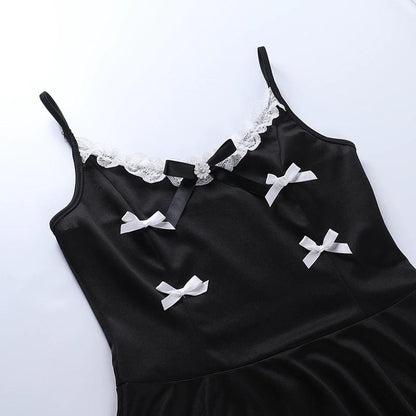 Vintage Bow Lace Dress