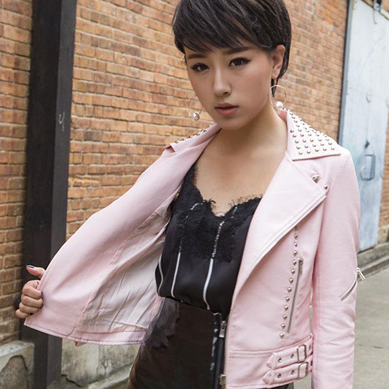 Fashionable Gothic Leather Motorcycle Jacket