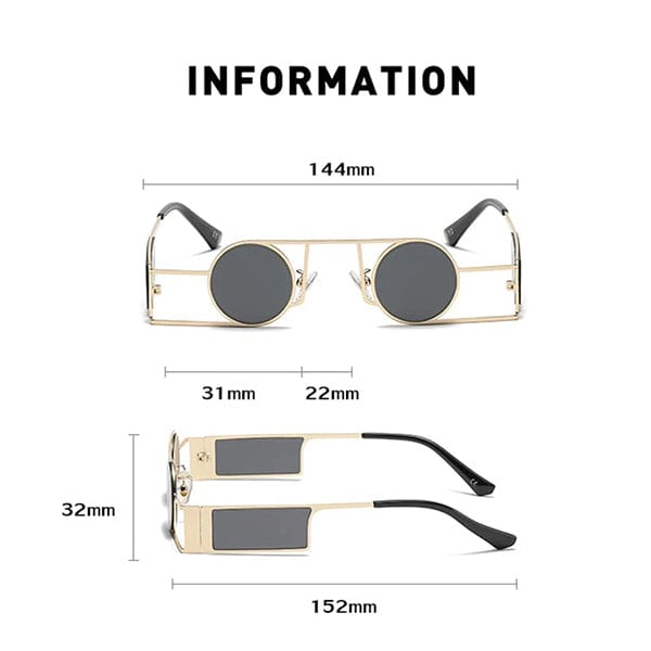 Skylar Round Punk Sunglasses
