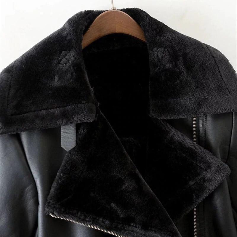 Faux Leather Vintage Jacket