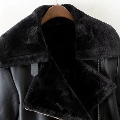 Faux Leather Vintage Jacket