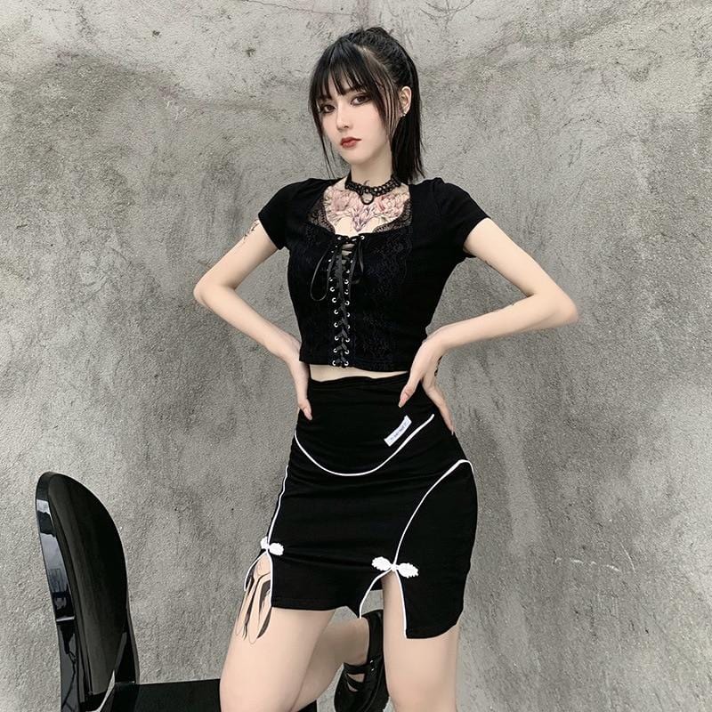 Nova Lace-up Crop Top