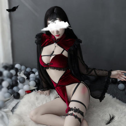 Red Retro Enchantress Lingerie