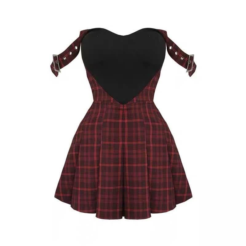 Lolita Retro Plaid Dress