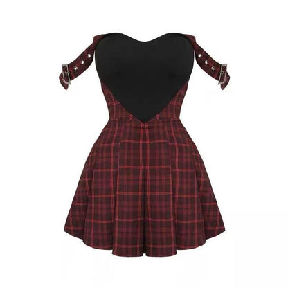 Lolita Retro Plaid Dress
