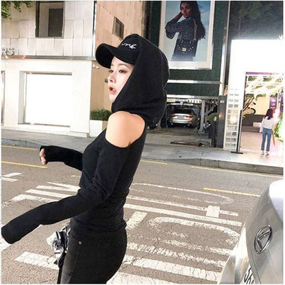 Expos¨¦e Cold Shoulder Hoodie