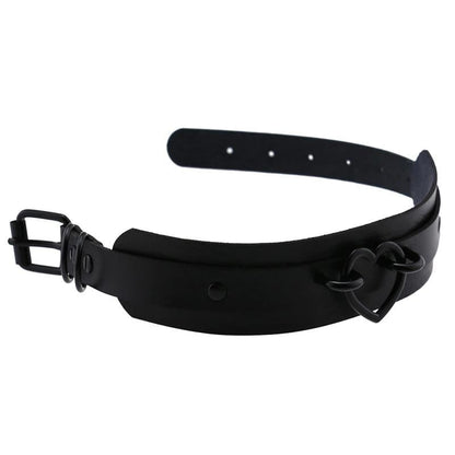 Black Heart Choker Necklace
