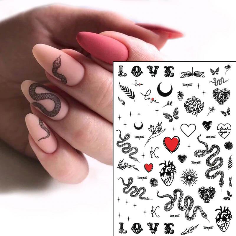 Serpent Nail Art Stickers