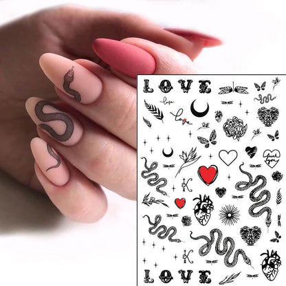 Serpent Nail Art Stickers