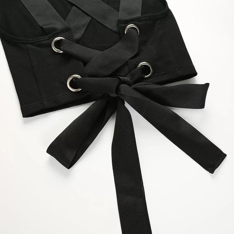 Mina Open Back Crop Top