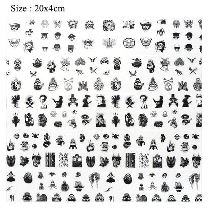 Oh My Skull Nail Art Stickers