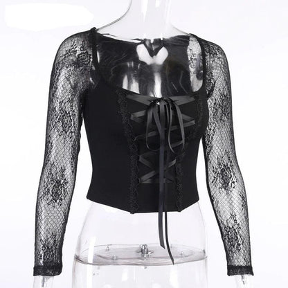 Gothic Lolita Tragic Crop Top
