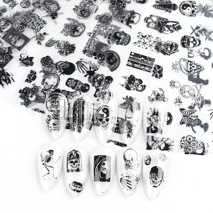 Oh My Skull Nail Art Stickers