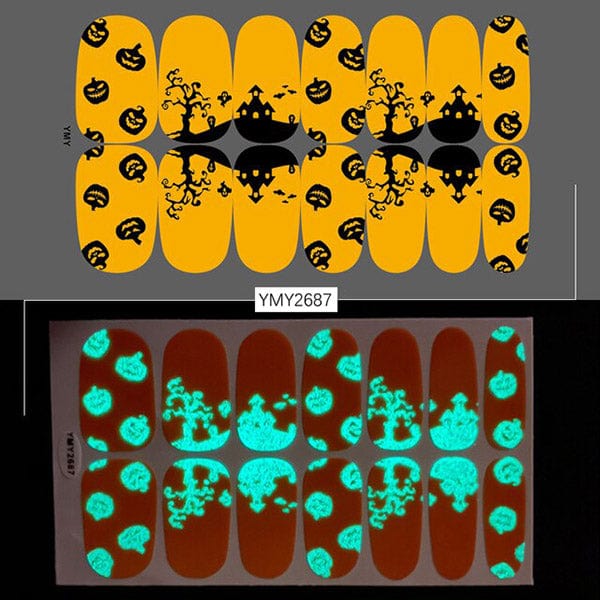 Spooktacular Glow In The Dark Nail Stickers