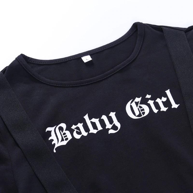 Baby Girl Gothic Crop Top