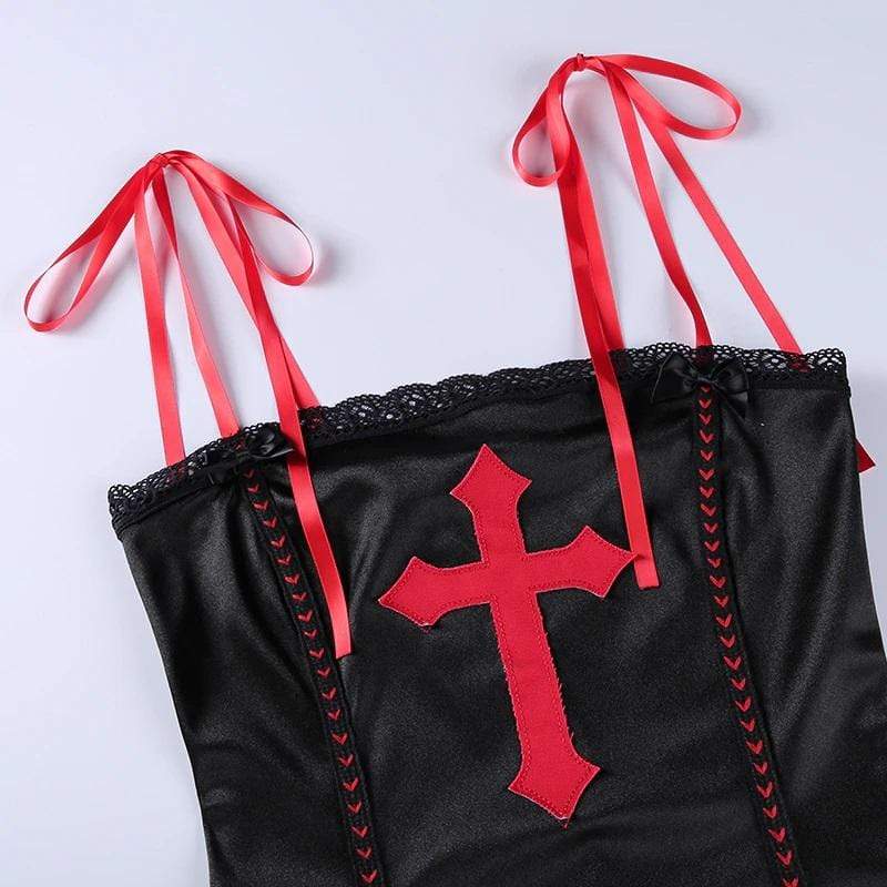 Blood Cross Vintage Mini Dress