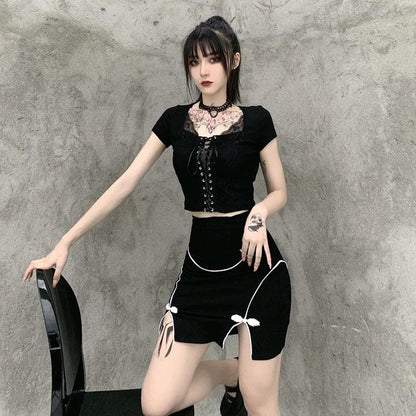 Nova Lace-up Crop Top