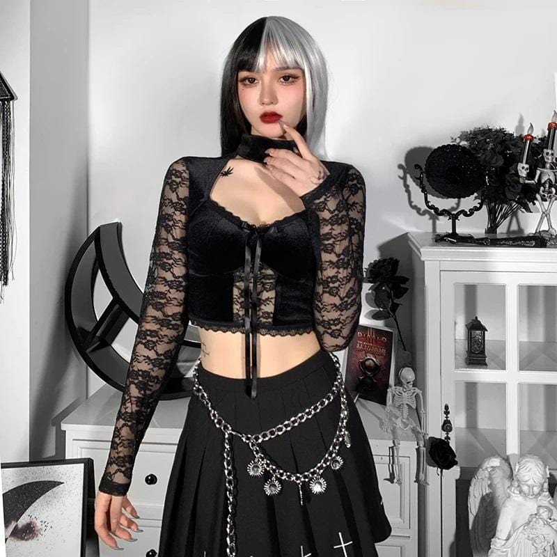 Bad Behavior Lace Crop Top