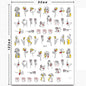 Abstract Girl Nail Stickers