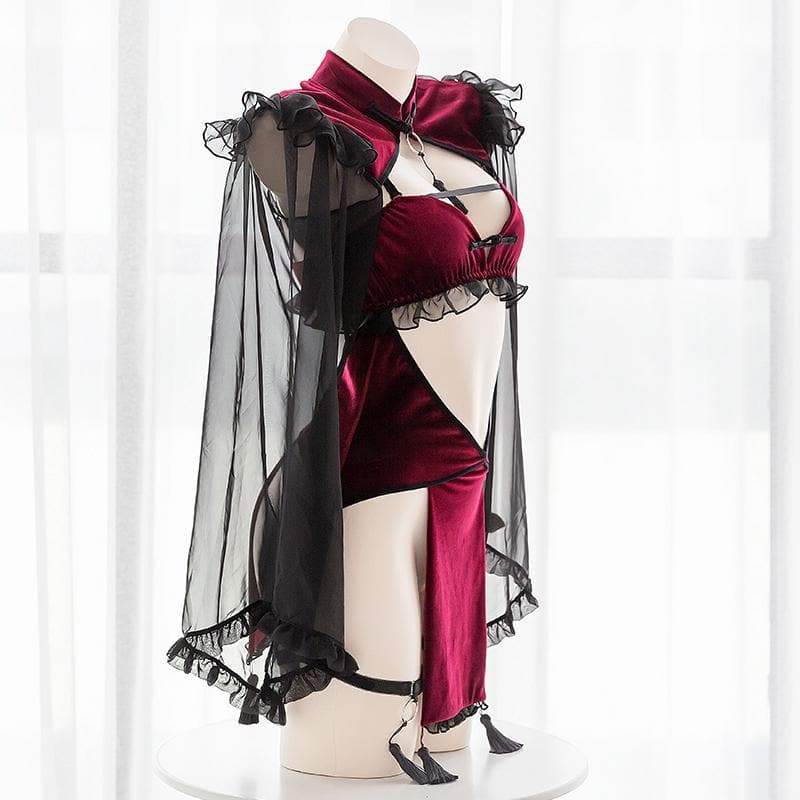 Red Retro Enchantress Lingerie