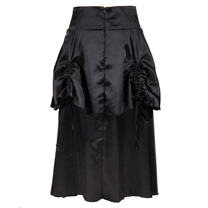 Steampunk Ruched Maxi Skirt