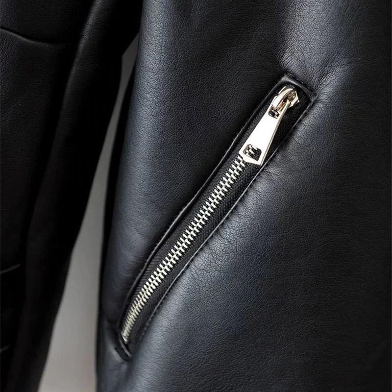Faux Leather Vintage Jacket