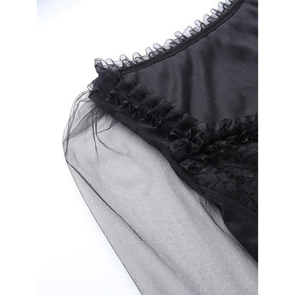 Dark Fairy Lace Crop Top