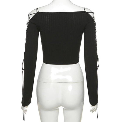 Gothic Bodycon Crop Top