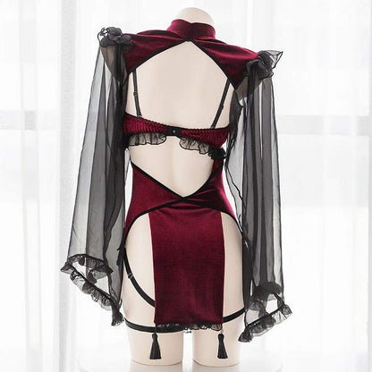 Red Retro Enchantress Lingerie